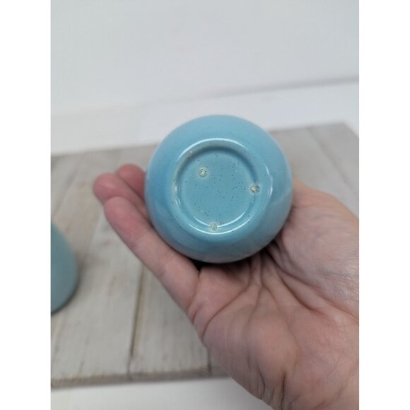 Vintage Set of Vernonware Metlox Heavenly Days Salt and Pepper Shakers MCM - Picture 11 of 11